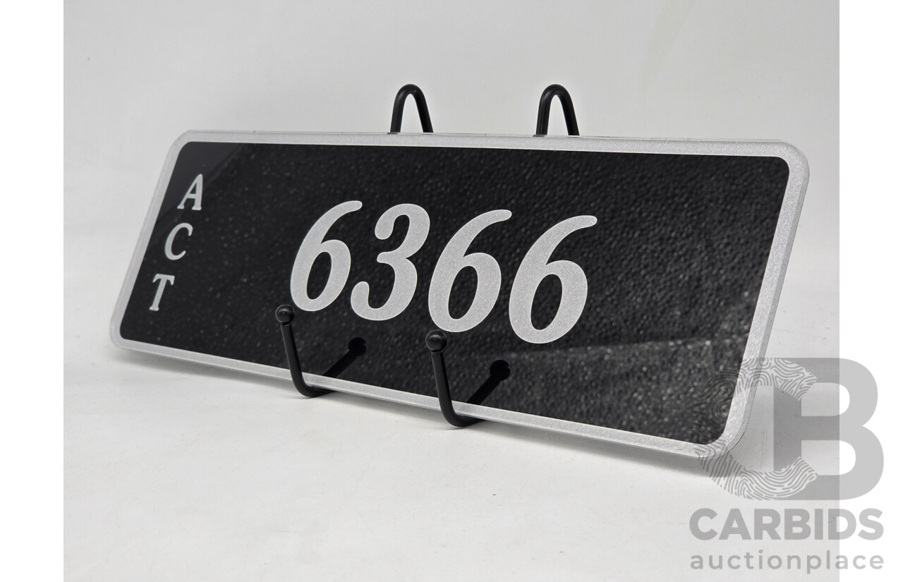 ACT 4-Digit Numerical Number Plate - 6366
