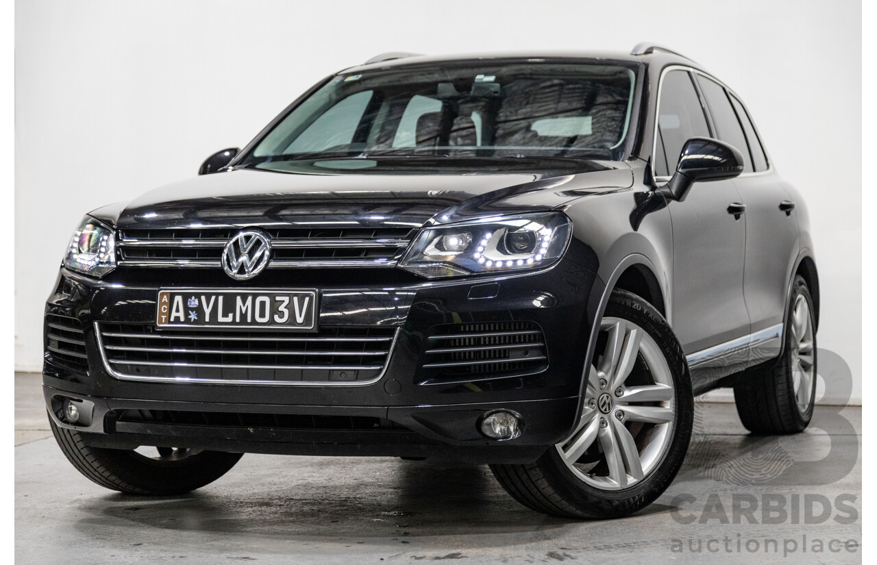 7/2013 Volkswagen Touareg V6 TDI (AWD) 7P MY13.5 4d Wagon Deep Black Pearl Turbo Diesel V6 3.0L