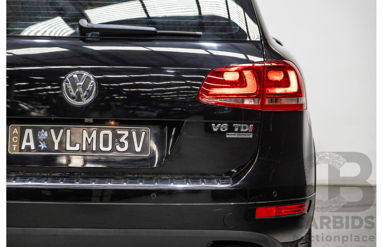 7/2013 Volkswagen Touareg V6 TDI (AWD) 7P MY13.5 4d Wagon Deep Black Pearl Turbo Diesel V6 3.0L