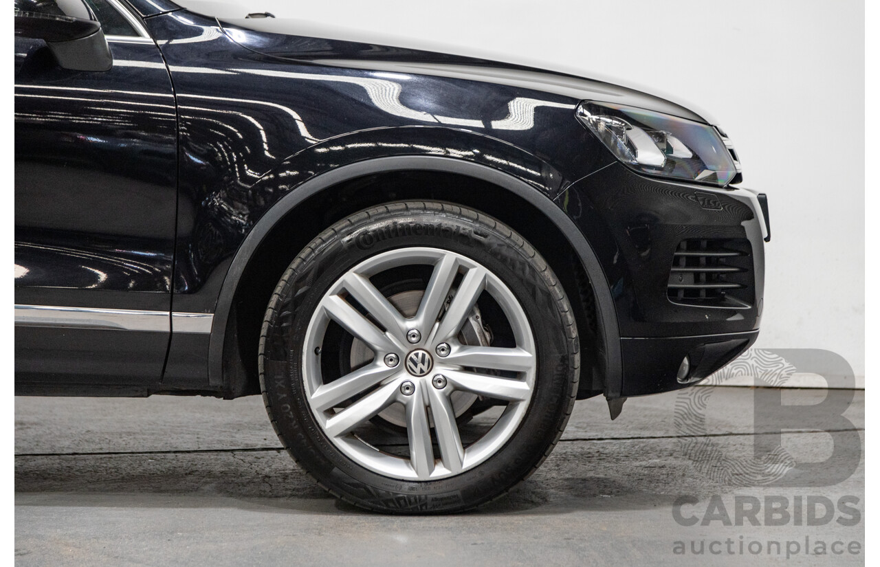 7/2013 Volkswagen Touareg V6 TDI (AWD) 7P MY13.5 4d Wagon Deep Black Pearl Turbo Diesel V6 3.0L