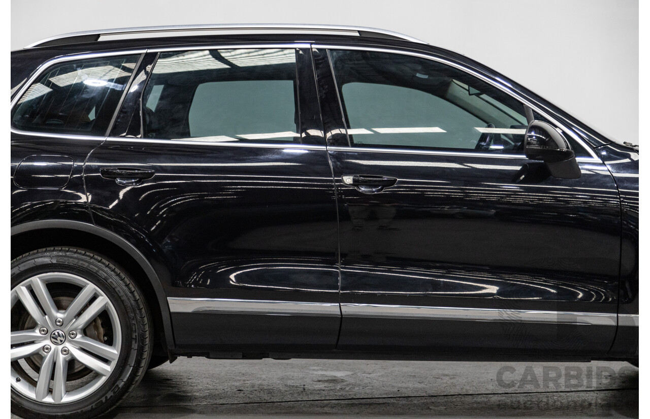 7/2013 Volkswagen Touareg V6 TDI (AWD) 7P MY13.5 4d Wagon Deep Black Pearl Turbo Diesel V6 3.0L