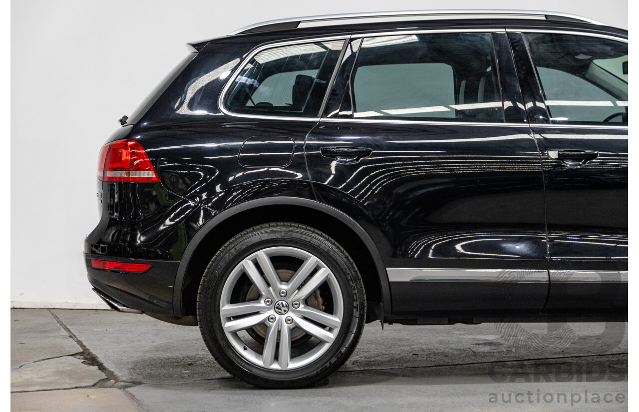 7/2013 Volkswagen Touareg V6 TDI (AWD) 7P MY13.5 4d Wagon Deep Black Pearl Turbo Diesel V6 3.0L