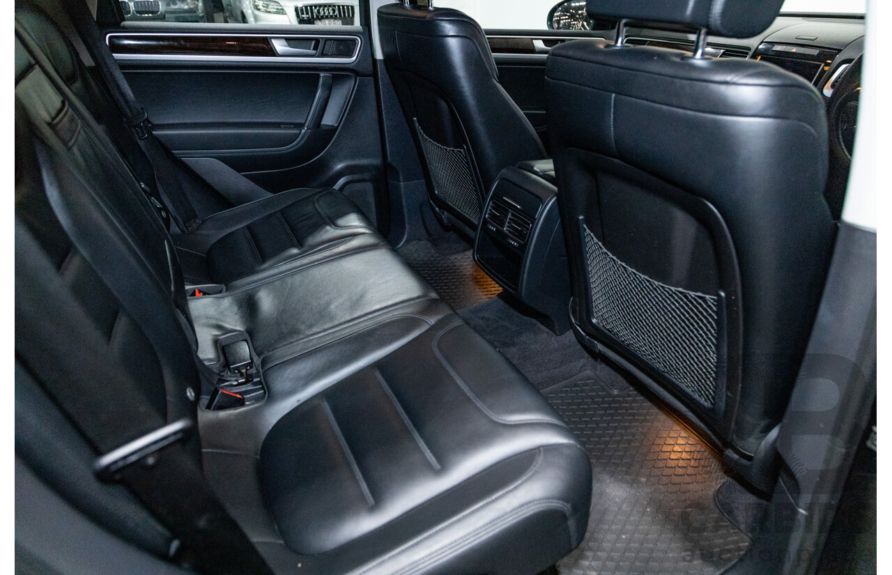 7/2013 Volkswagen Touareg V6 TDI (AWD) 7P MY13.5 4d Wagon Deep Black Pearl Turbo Diesel V6 3.0L