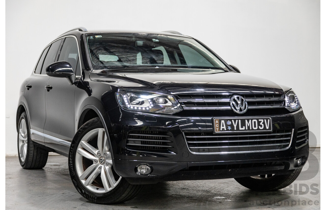 7/2013 Volkswagen Touareg V6 TDI (AWD) 7P MY13.5 4d Wagon Deep Black Pearl Turbo Diesel V6 3.0L