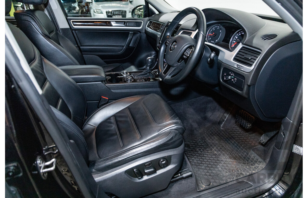 7/2013 Volkswagen Touareg V6 TDI (AWD) 7P MY13.5 4d Wagon Deep Black Pearl Turbo Diesel V6 3.0L