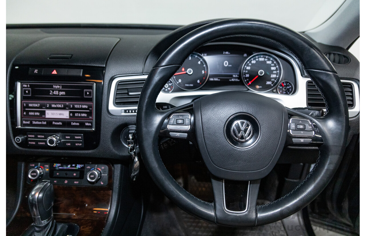 7/2013 Volkswagen Touareg V6 TDI (AWD) 7P MY13.5 4d Wagon Deep Black Pearl Turbo Diesel V6 3.0L