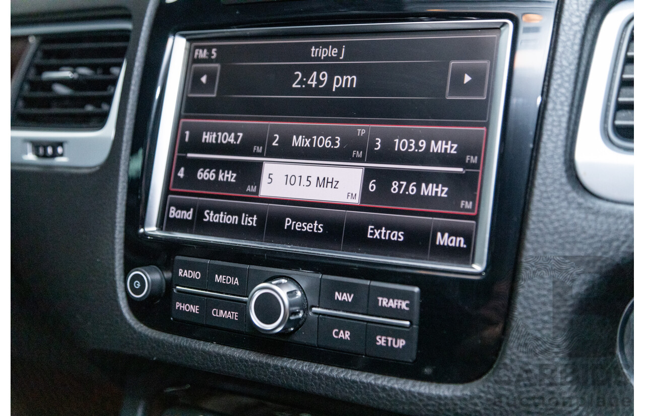 7/2013 Volkswagen Touareg V6 TDI (AWD) 7P MY13.5 4d Wagon Deep Black Pearl Turbo Diesel V6 3.0L