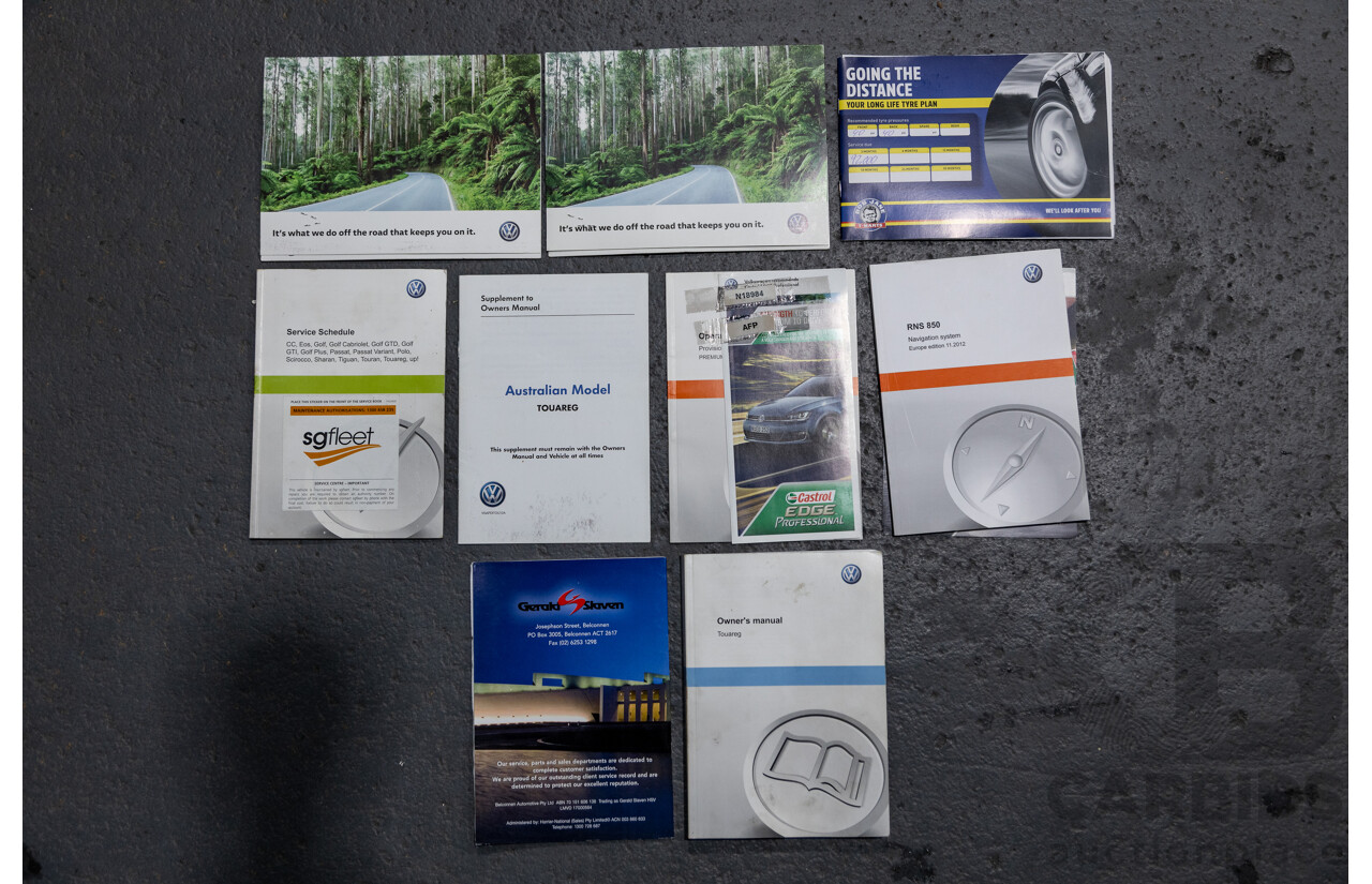 7/2013 Volkswagen Touareg V6 TDI (AWD) 7P MY13.5 4d Wagon Deep Black Pearl Turbo Diesel V6 3.0L