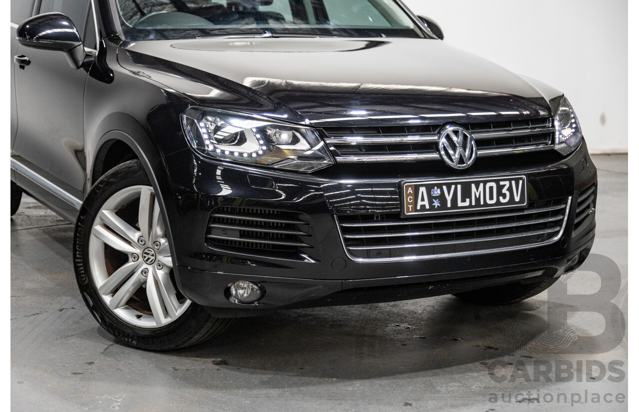 7/2013 Volkswagen Touareg V6 TDI (AWD) 7P MY13.5 4d Wagon Deep Black Pearl Turbo Diesel V6 3.0L