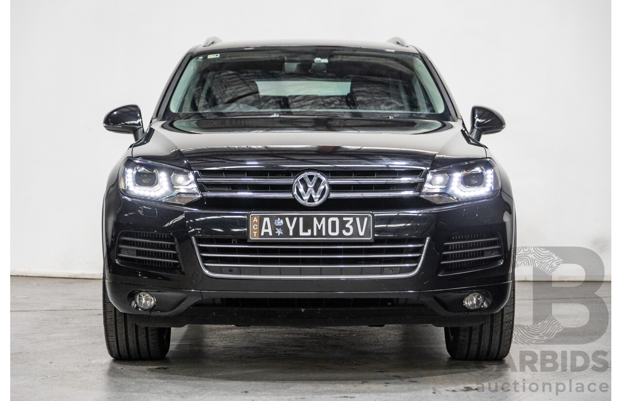 7/2013 Volkswagen Touareg V6 TDI (AWD) 7P MY13.5 4d Wagon Deep Black Pearl Turbo Diesel V6 3.0L