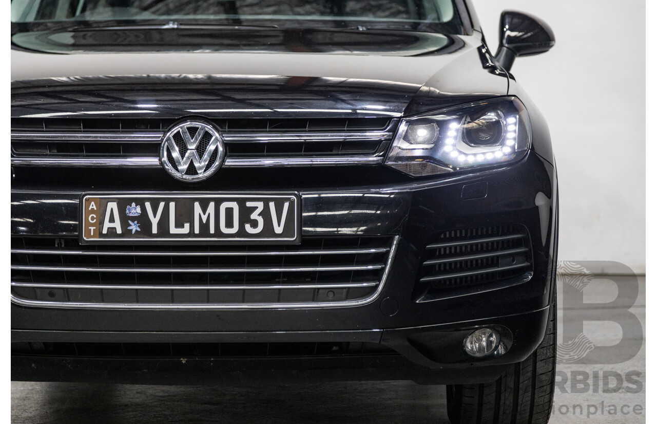 7/2013 Volkswagen Touareg V6 TDI (AWD) 7P MY13.5 4d Wagon Deep Black Pearl Turbo Diesel V6 3.0L