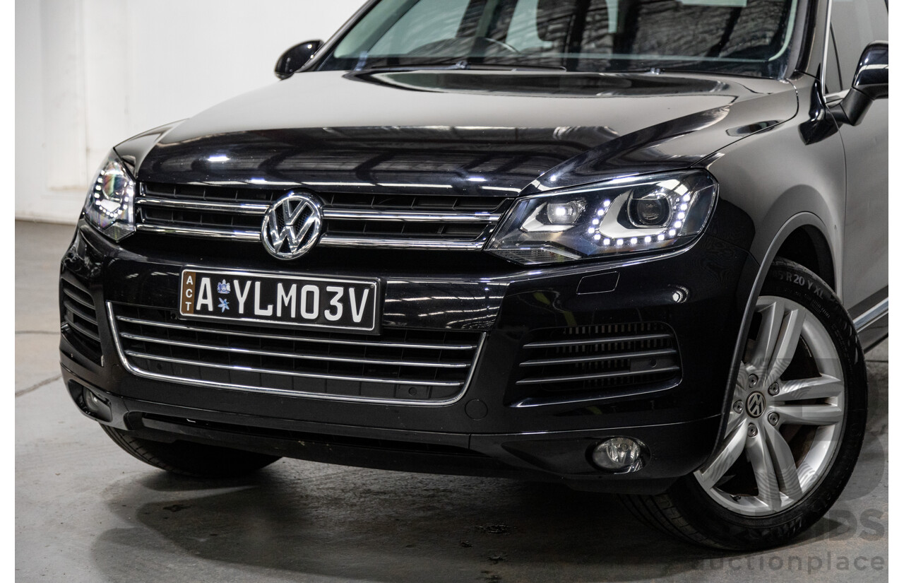 7/2013 Volkswagen Touareg V6 TDI (AWD) 7P MY13.5 4d Wagon Deep Black Pearl Turbo Diesel V6 3.0L