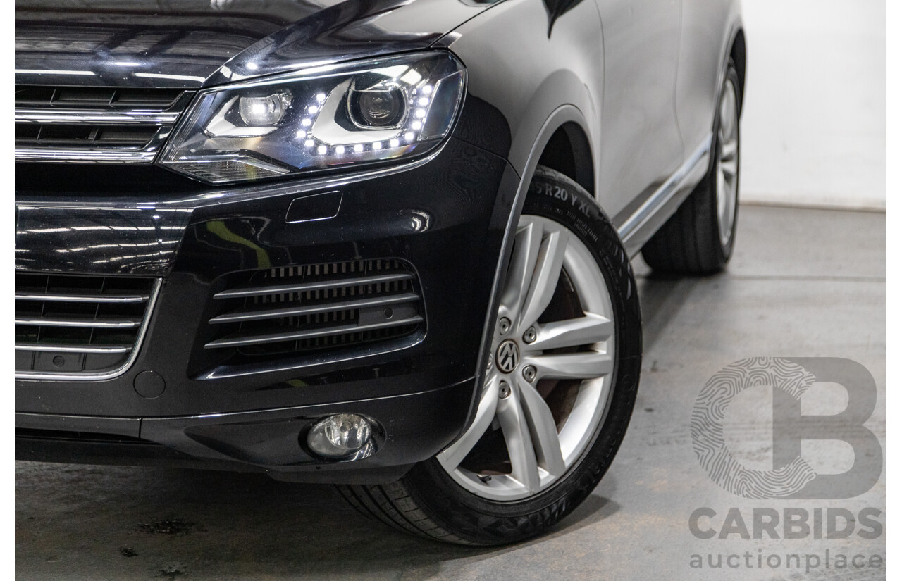 7/2013 Volkswagen Touareg V6 TDI (AWD) 7P MY13.5 4d Wagon Deep Black Pearl Turbo Diesel V6 3.0L