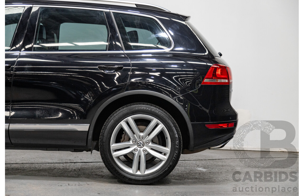 7/2013 Volkswagen Touareg V6 TDI (AWD) 7P MY13.5 4d Wagon Deep Black Pearl Turbo Diesel V6 3.0L