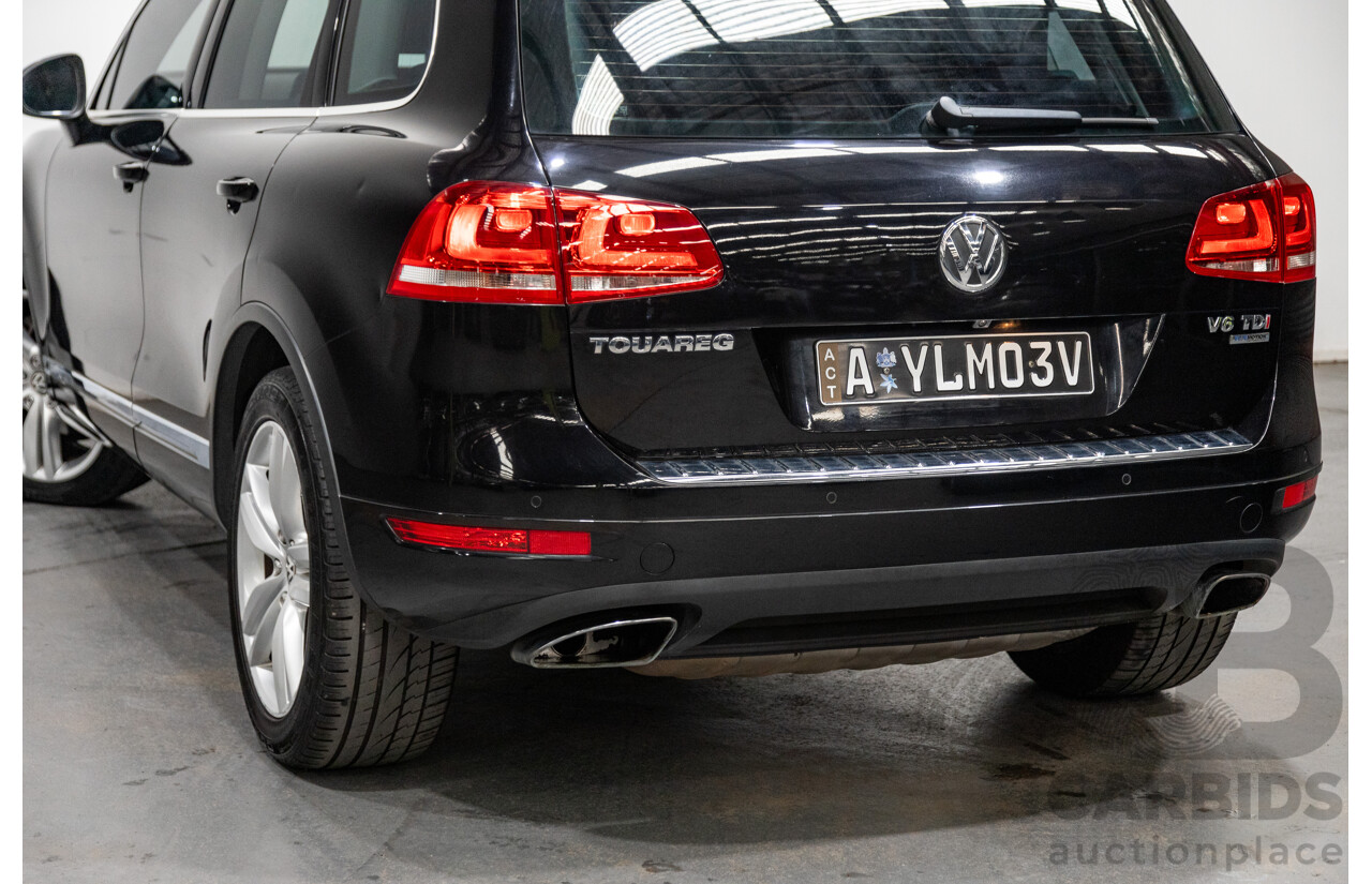 7/2013 Volkswagen Touareg V6 TDI (AWD) 7P MY13.5 4d Wagon Deep Black Pearl Turbo Diesel V6 3.0L