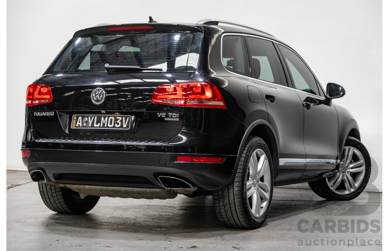 7/2013 Volkswagen Touareg V6 TDI (AWD) 7P MY13.5 4d Wagon Deep Black Pearl Turbo Diesel V6 3.0L