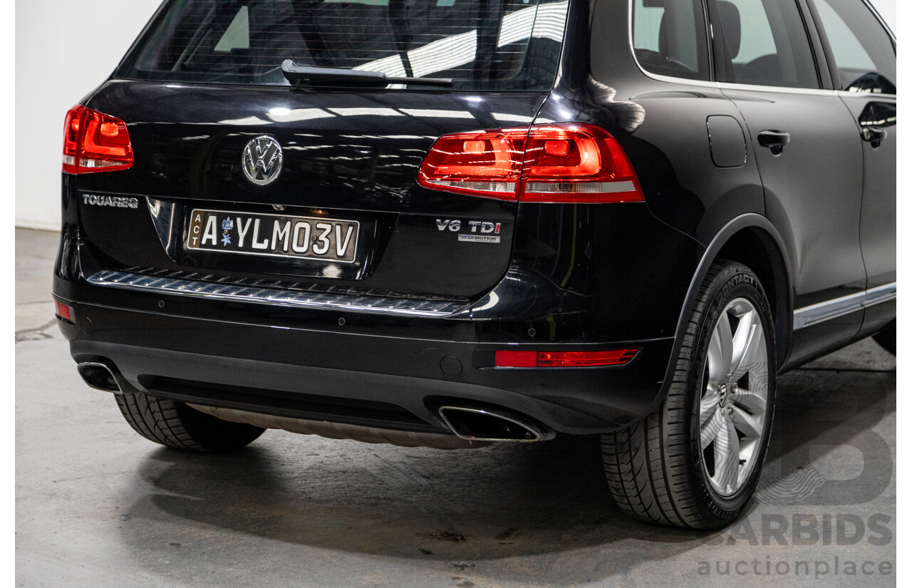 7/2013 Volkswagen Touareg V6 TDI (AWD) 7P MY13.5 4d Wagon Deep Black Pearl Turbo Diesel V6 3.0L