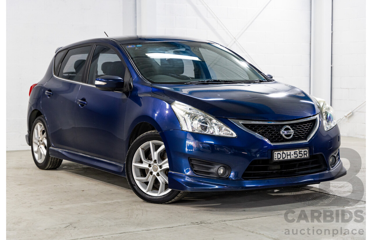 8/2015 Nissan Pulsar SSS C12 SERIES 2 5d Hatchback Deep Sapphire Metallic Turbo 1.6L