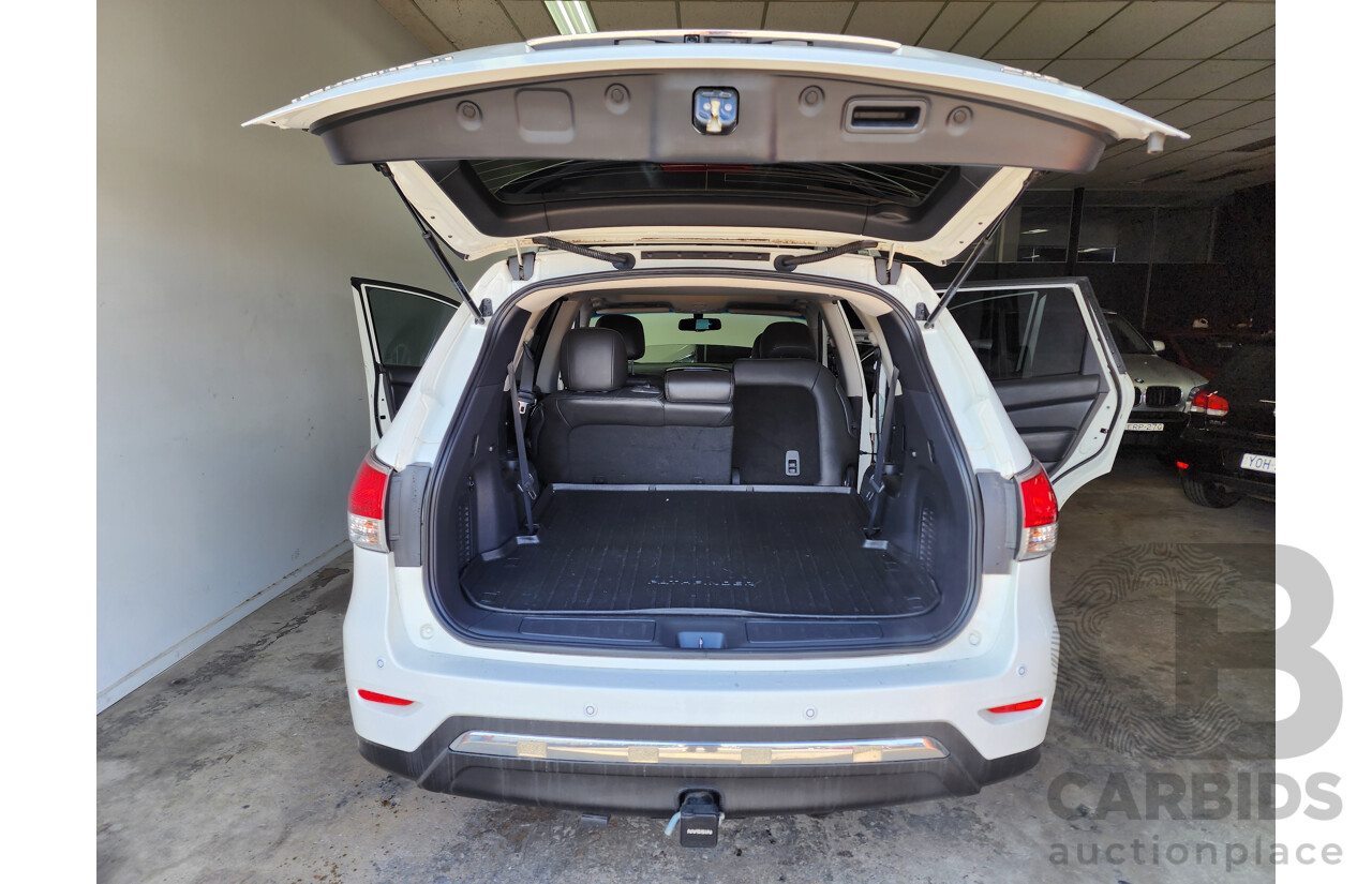 03/2014 Nissan Pathfinder ST-L (4x4) 4WD R52 4D Wagon White 3.5L