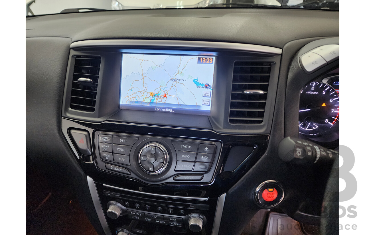 03/2014 Nissan Pathfinder ST-L (4x4) 4WD R52 4D Wagon White 3.5L