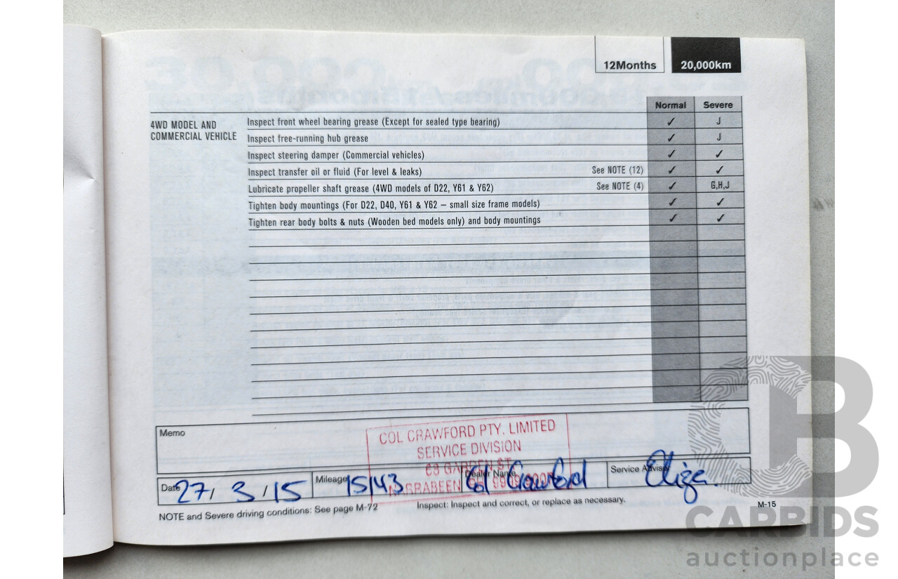 03/2014 Nissan Pathfinder ST-L (4x4) 4WD R52 4D Wagon White 3.5L