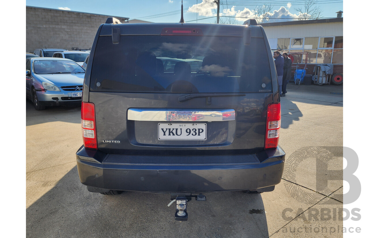 08/2011 Jeep Cherokee LIMITED 70TH ANNIVERSARY 4x4 KK 4D Wagon Grey 3.7L