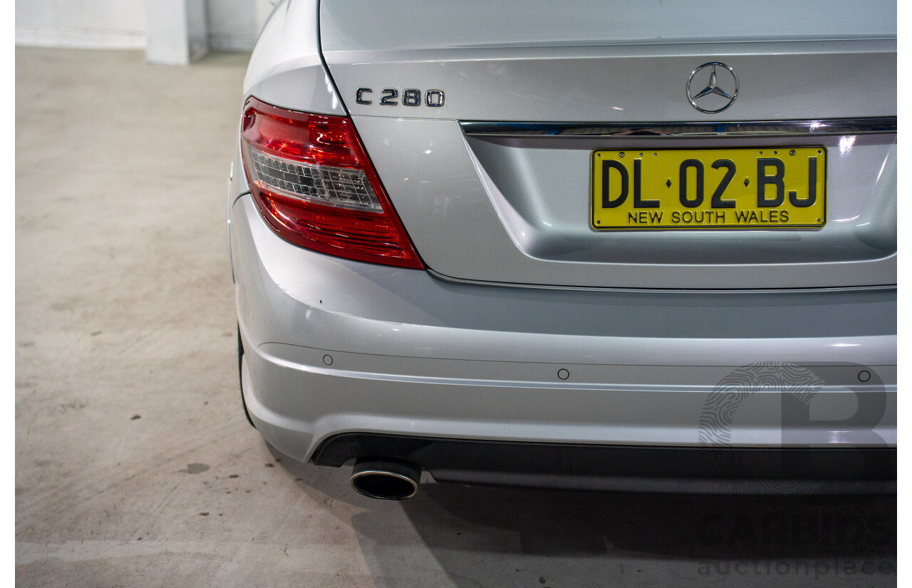 9/2008 Mercedes Benz C280 Avantgarde W204 4d Sedan Iridium Silver V6 3.0L