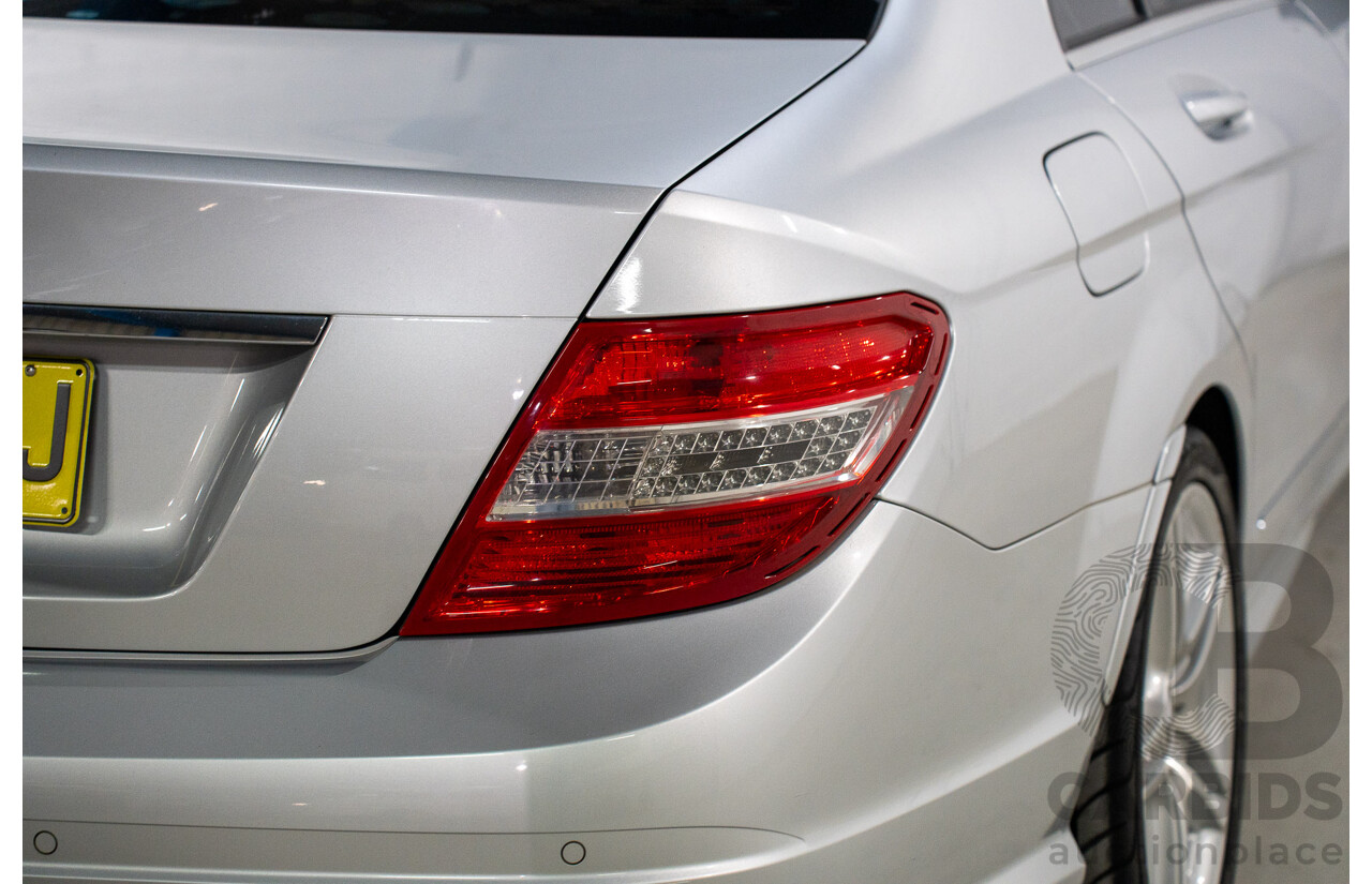 9/2008 Mercedes Benz C280 Avantgarde W204 4d Sedan Iridium Silver V6 3.0L