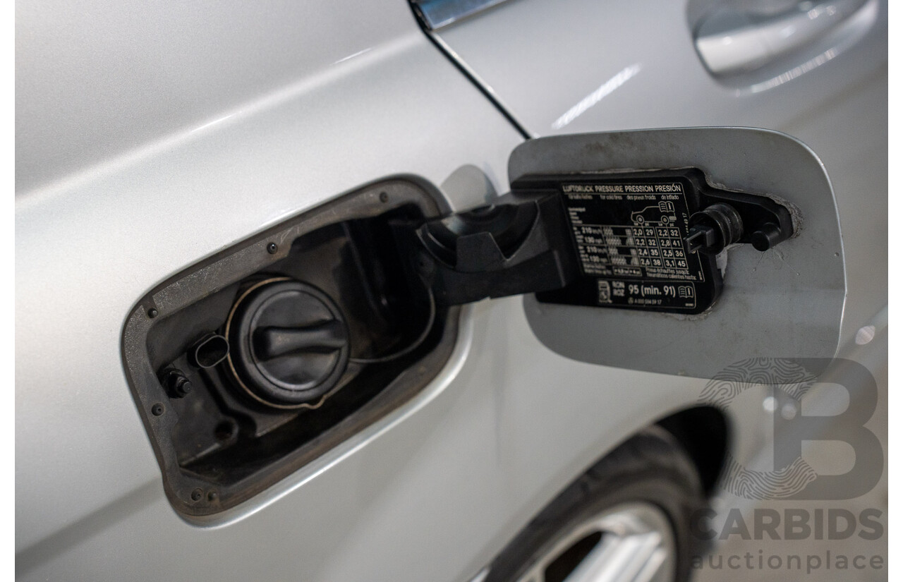 9/2008 Mercedes Benz C280 Avantgarde W204 4d Sedan Iridium Silver V6 3.0L