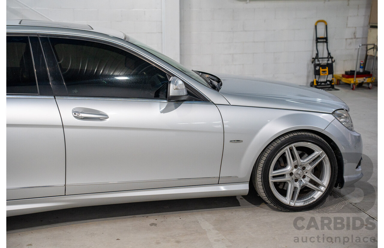 9/2008 Mercedes Benz C280 Avantgarde W204 4d Sedan Iridium Silver V6 3.0L