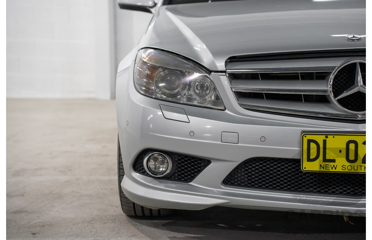 9/2008 Mercedes Benz C280 Avantgarde W204 4d Sedan Iridium Silver V6 3.0L