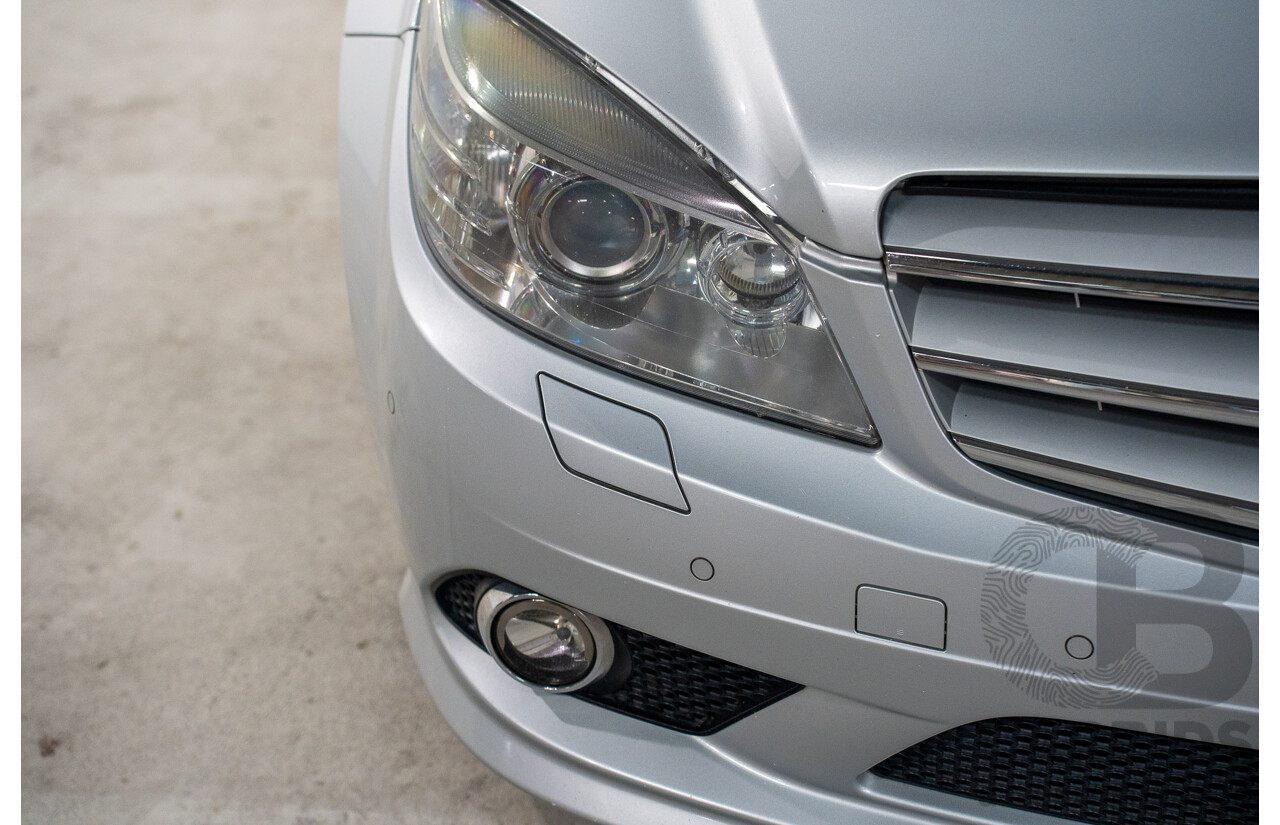 9/2008 Mercedes Benz C280 Avantgarde W204 4d Sedan Iridium Silver V6 3.0L