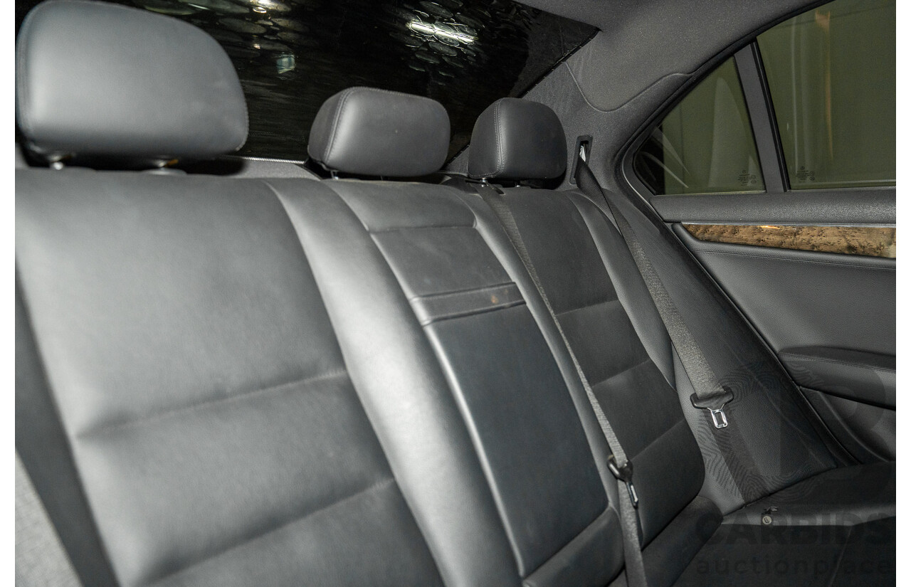 9/2008 Mercedes Benz C280 Avantgarde W204 4d Sedan Iridium Silver V6 3.0L