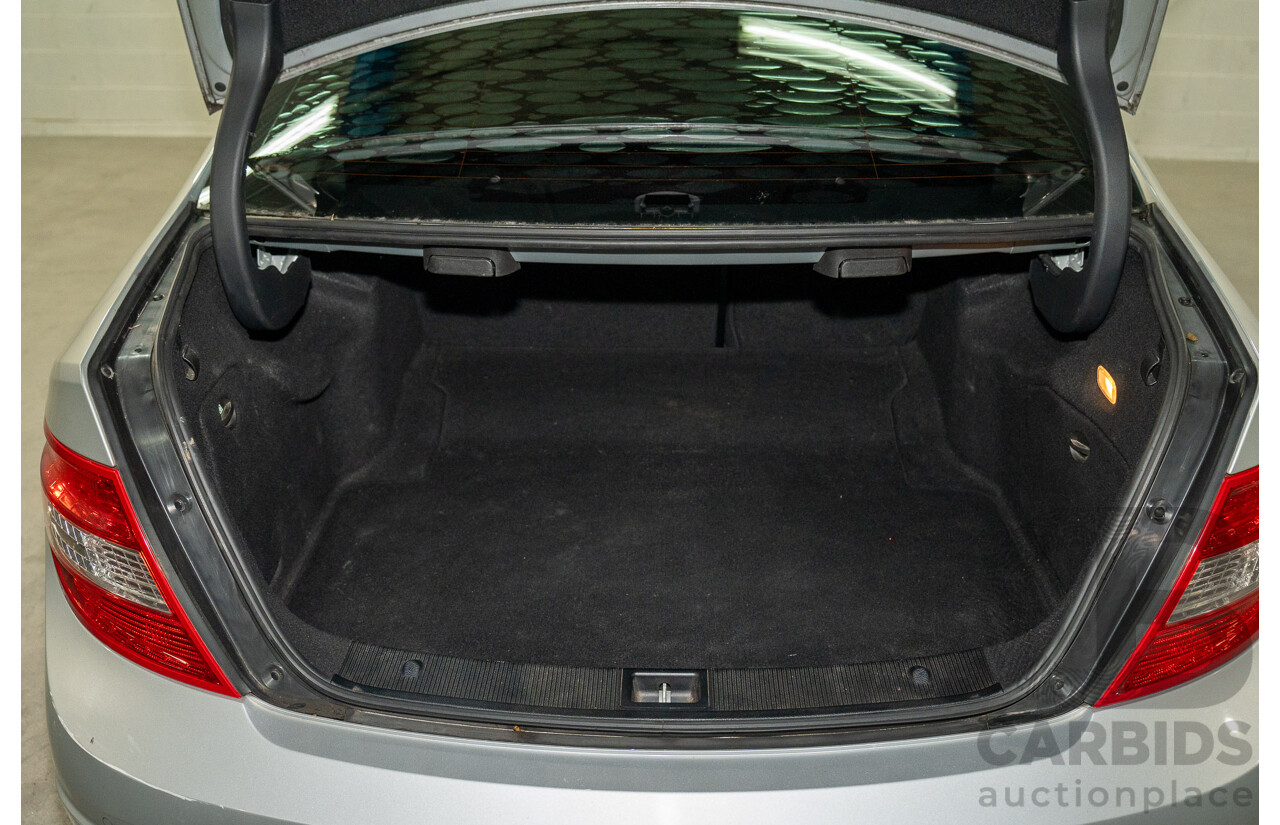 9/2008 Mercedes Benz C280 Avantgarde W204 4d Sedan Iridium Silver V6 3.0L