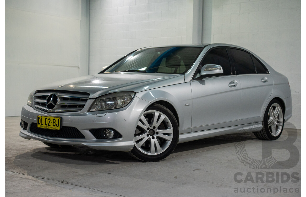 9/2008 Mercedes Benz C280 Avantgarde W204 4d Sedan Iridium Silver V6 3.0L