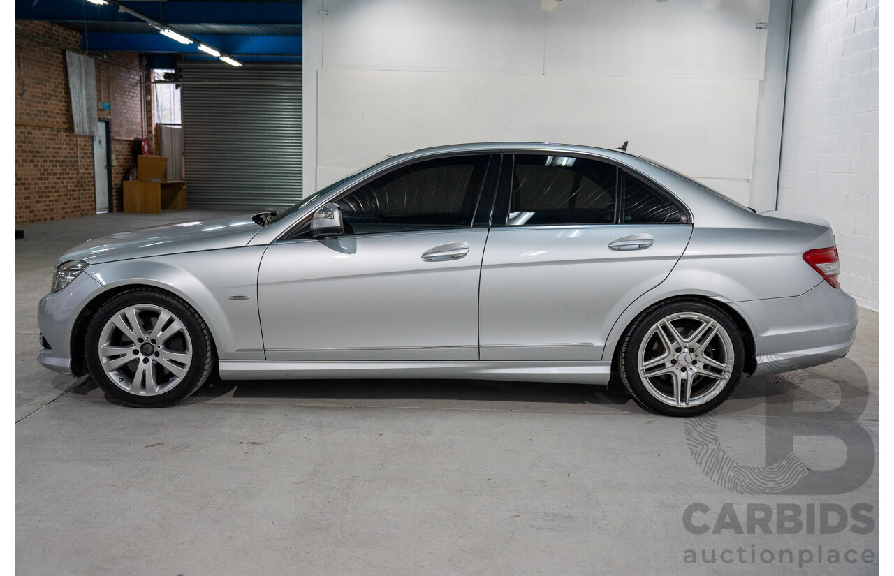 9/2008 Mercedes Benz C280 Avantgarde W204 4d Sedan Iridium Silver V6 3.0L