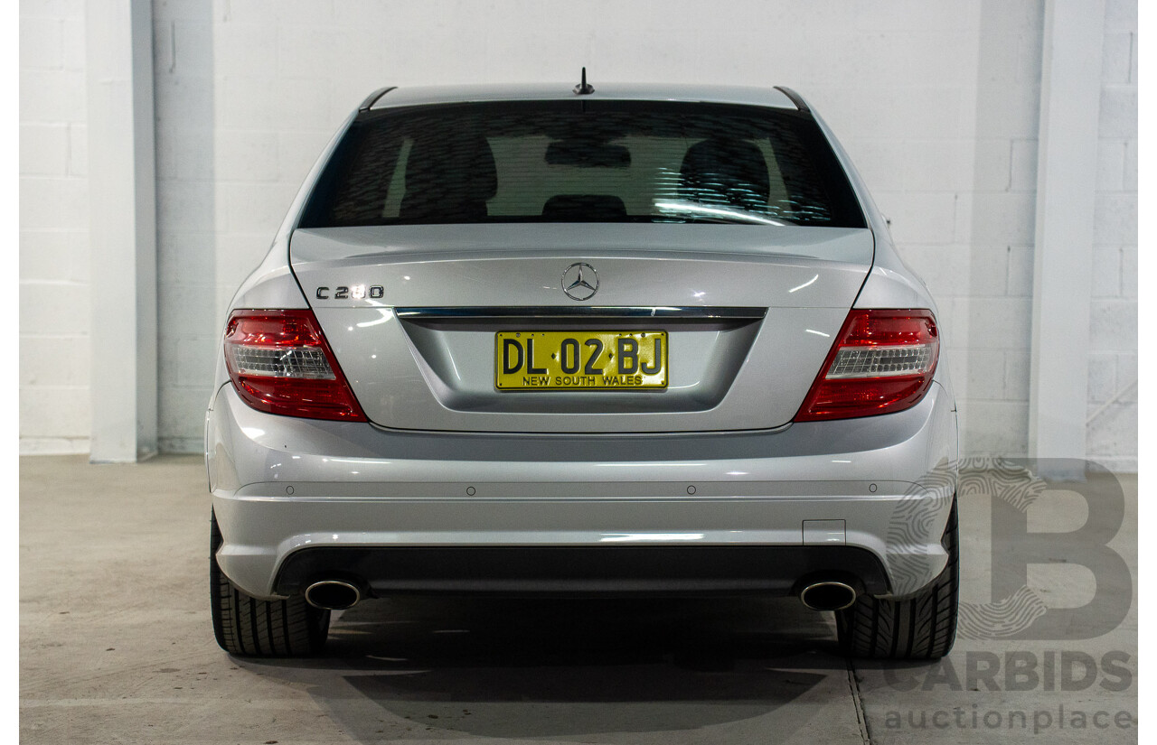 9/2008 Mercedes Benz C280 Avantgarde W204 4d Sedan Iridium Silver V6 3.0L