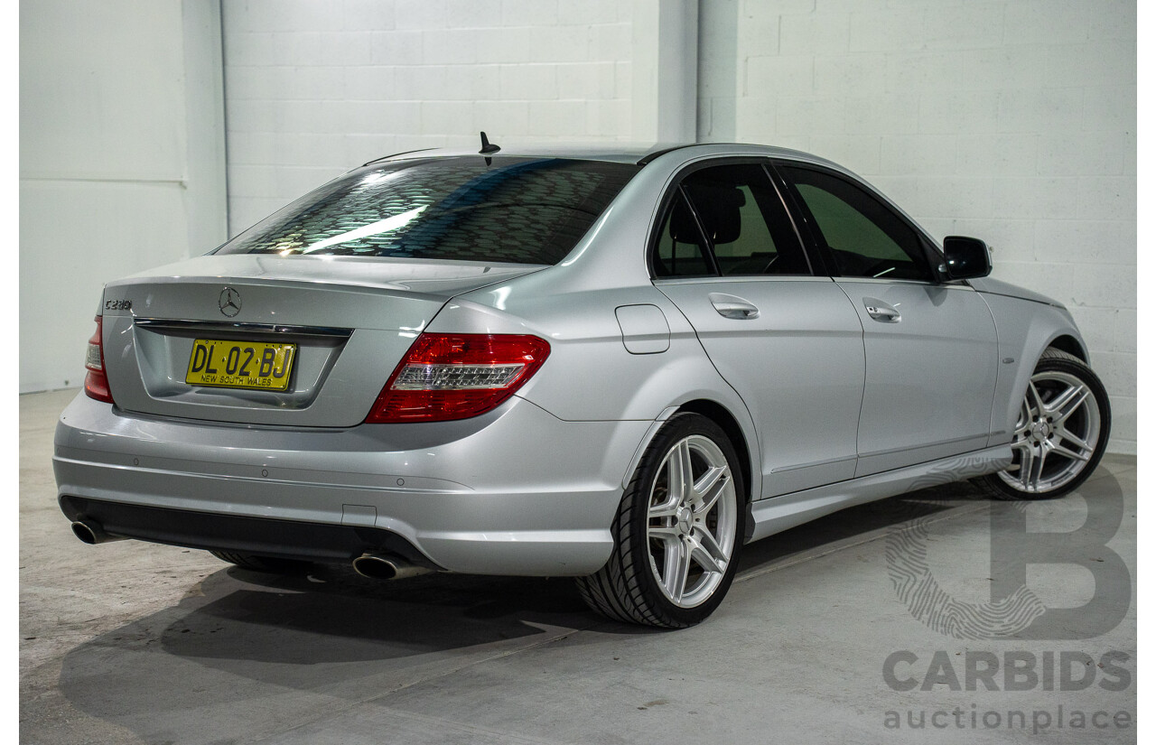 9/2008 Mercedes Benz C280 Avantgarde W204 4d Sedan Iridium Silver V6 3.0L