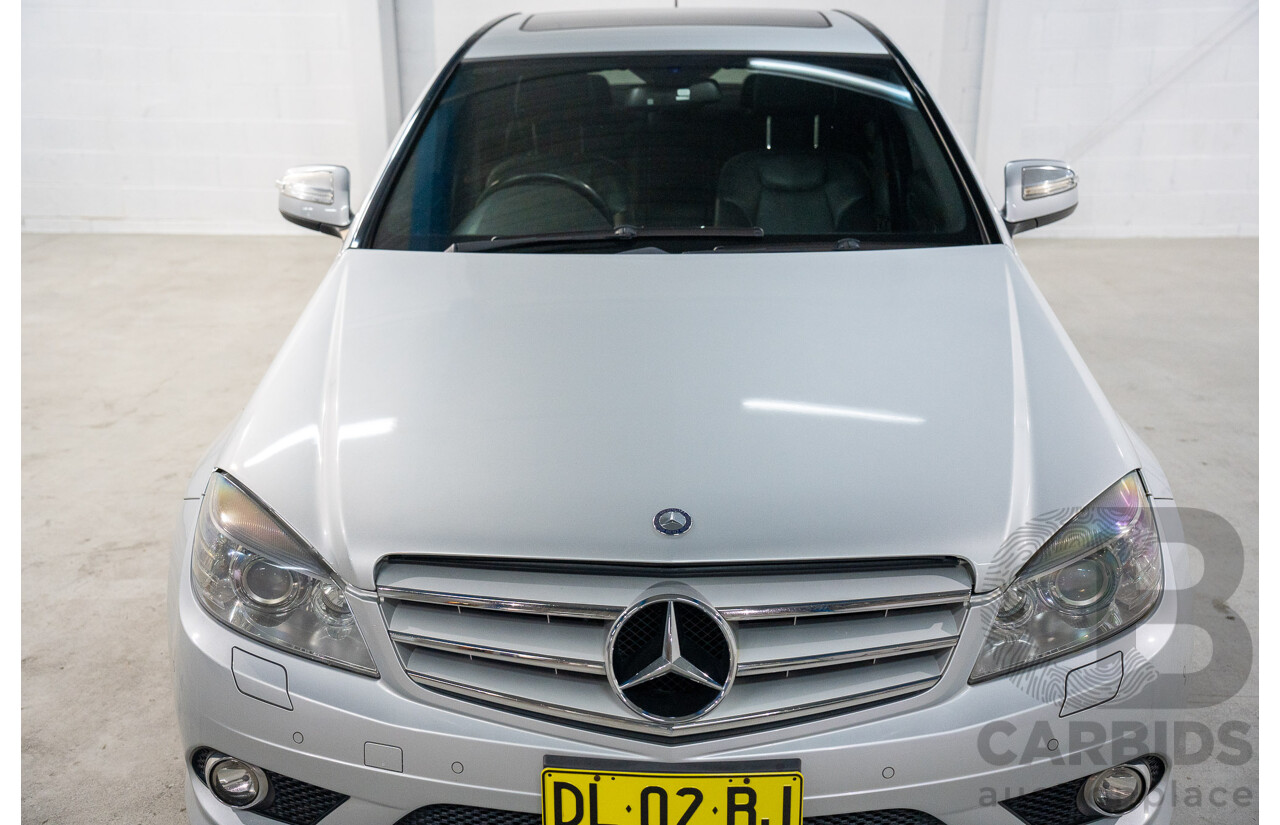9/2008 Mercedes Benz C280 Avantgarde W204 4d Sedan Iridium Silver V6 3.0L