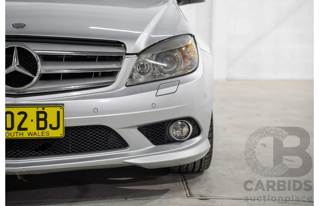 9/2008 Mercedes Benz C280 Avantgarde W204 4d Sedan Iridium Silver V6 3.0L
