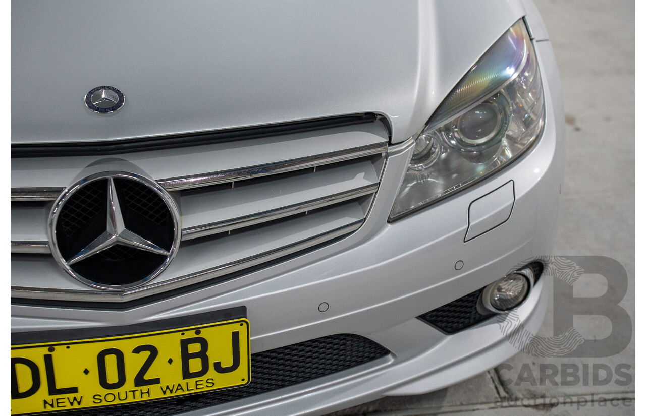 9/2008 Mercedes Benz C280 Avantgarde W204 4d Sedan Iridium Silver V6 3.0L