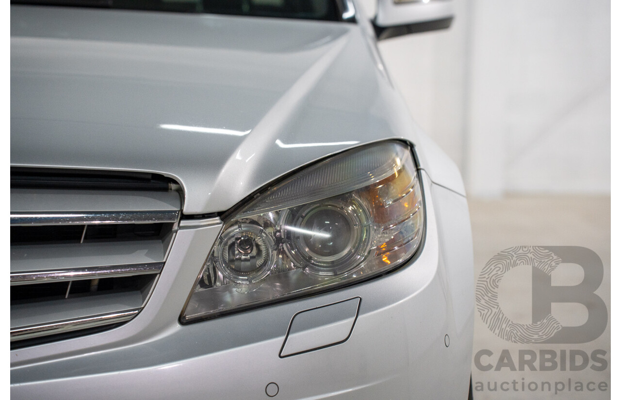9/2008 Mercedes Benz C280 Avantgarde W204 4d Sedan Iridium Silver V6 3.0L
