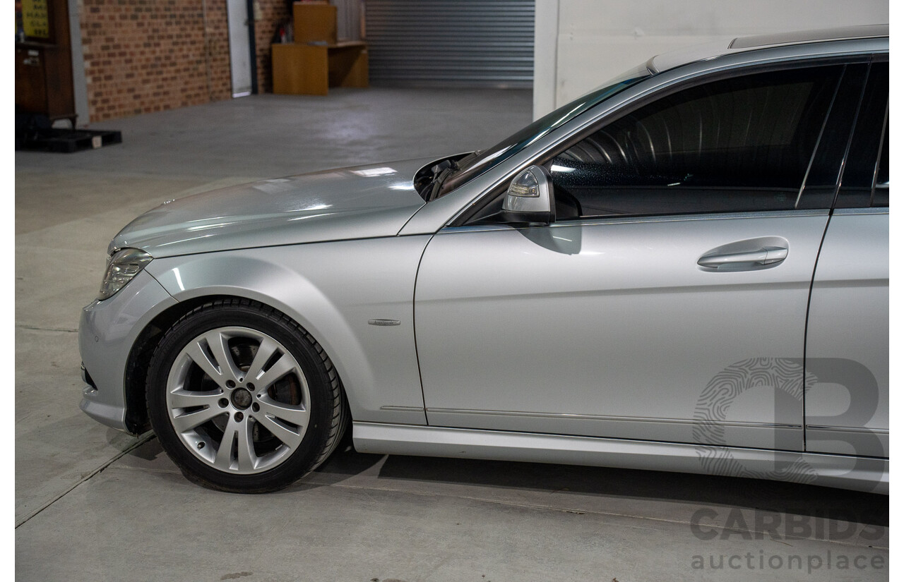 9/2008 Mercedes Benz C280 Avantgarde W204 4d Sedan Iridium Silver V6 3.0L