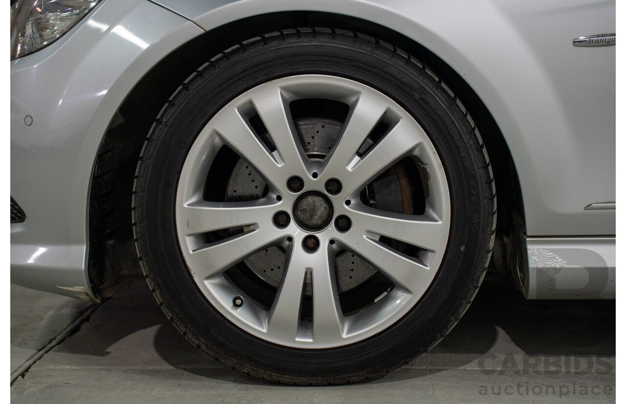 9/2008 Mercedes Benz C280 Avantgarde W204 4d Sedan Iridium Silver V6 3.0L