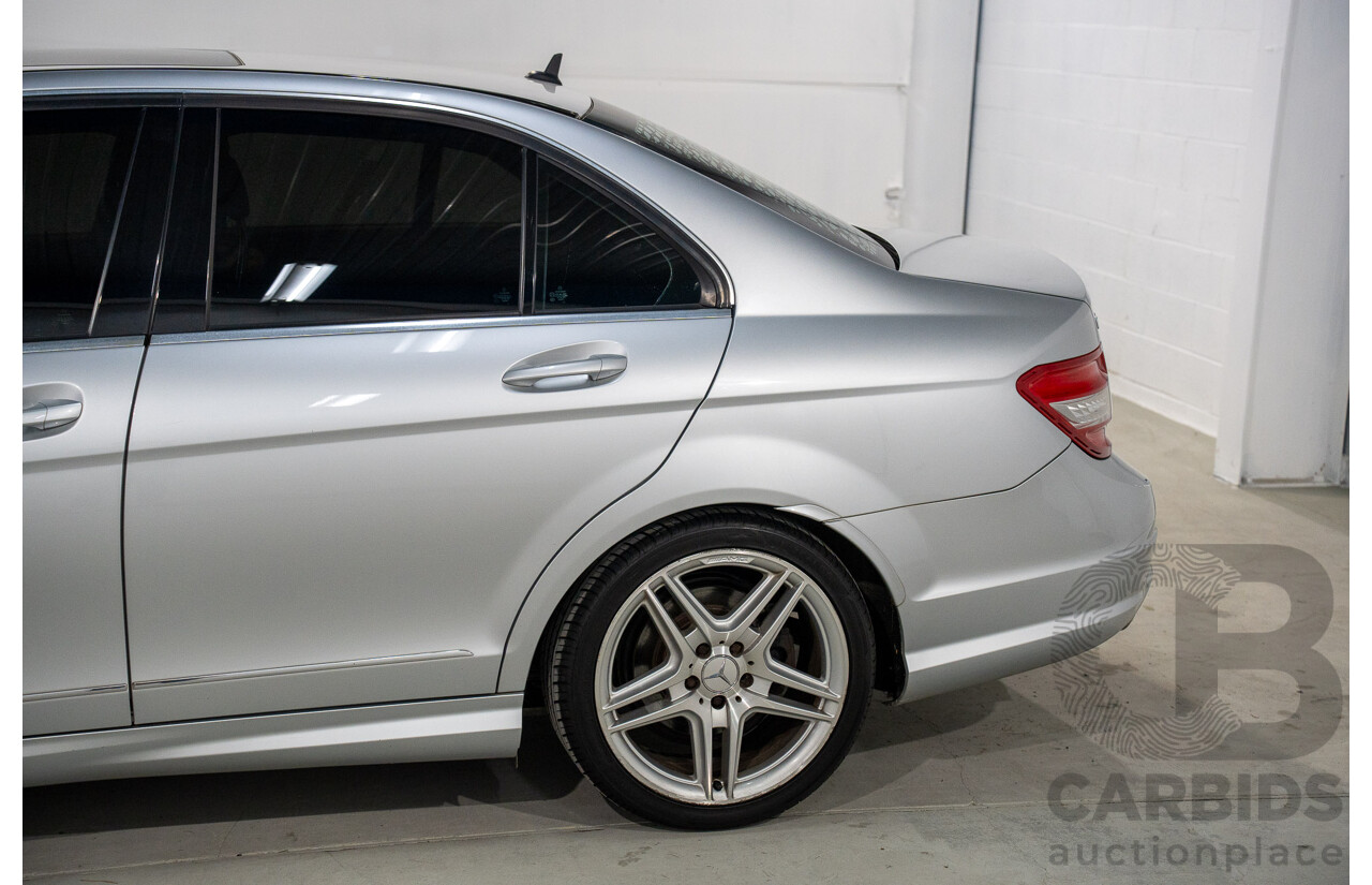 9/2008 Mercedes Benz C280 Avantgarde W204 4d Sedan Iridium Silver V6 3.0L
