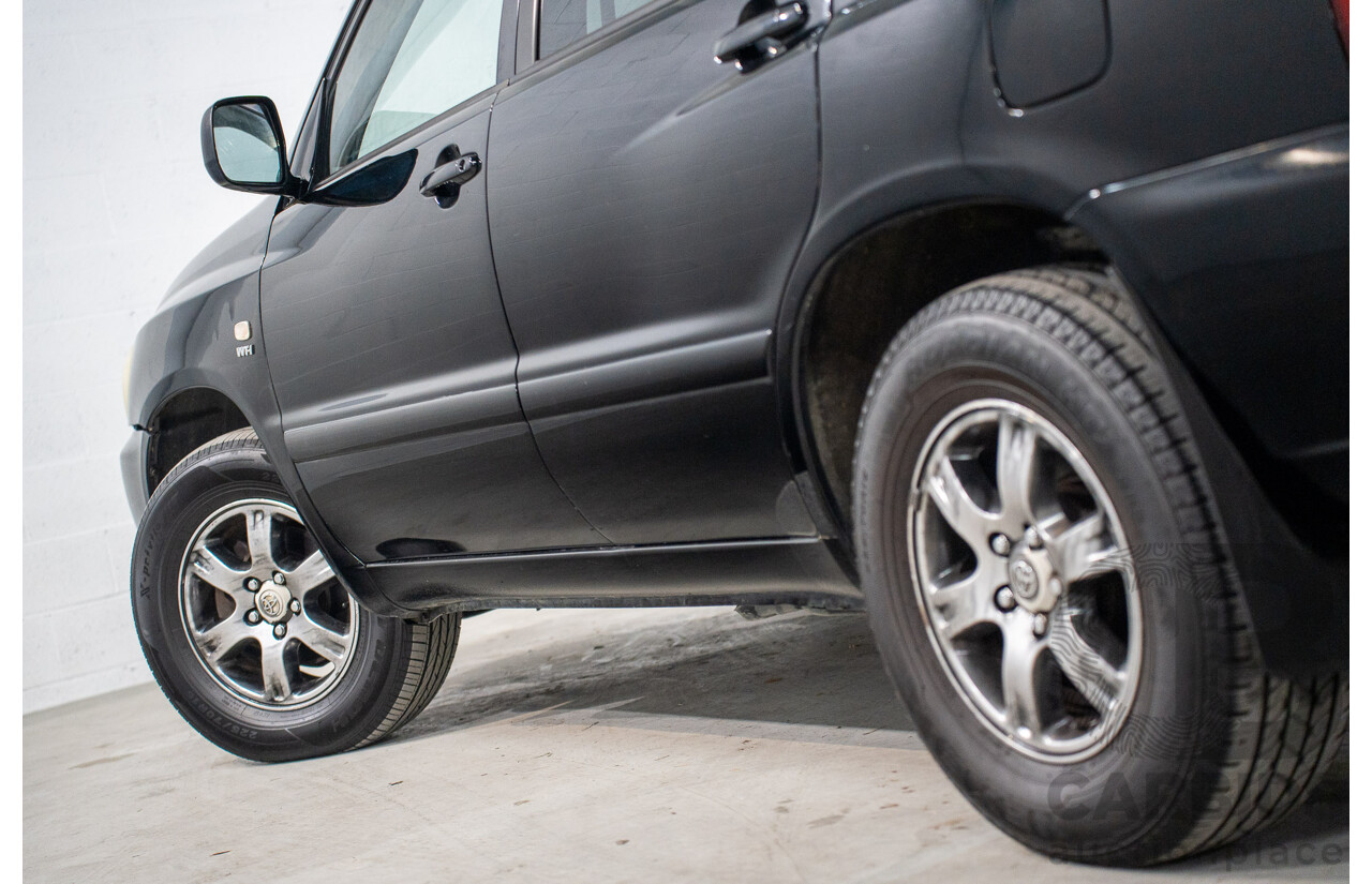 1/2005 Toyota Kluger CVX (AWD) MCU28R Upgrade 4d Wagon Black V6 3.3L