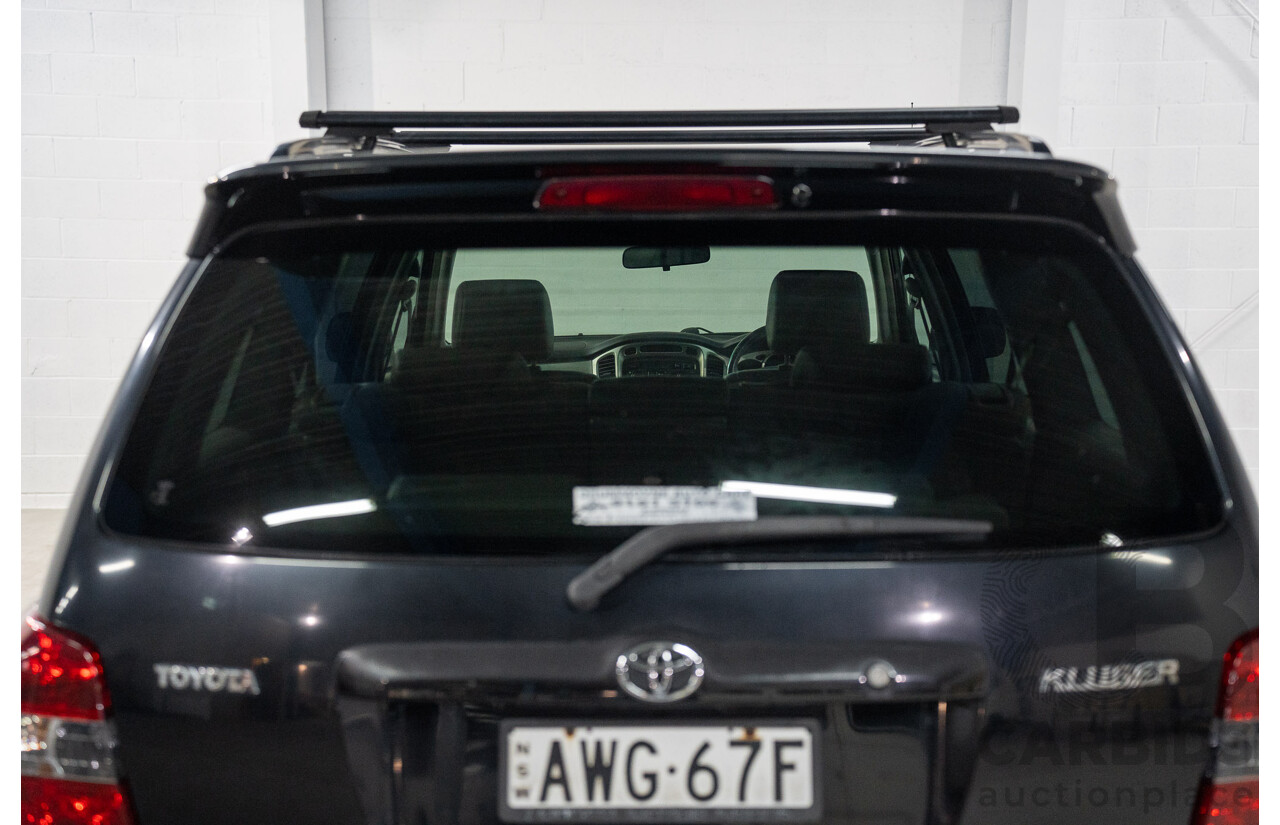 1/2005 Toyota Kluger CVX (AWD) MCU28R Upgrade 4d Wagon Black V6 3.3L