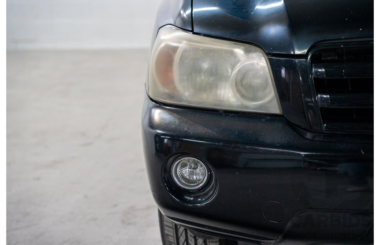 1/2005 Toyota Kluger CVX (AWD) MCU28R Upgrade 4d Wagon Black V6 3.3L