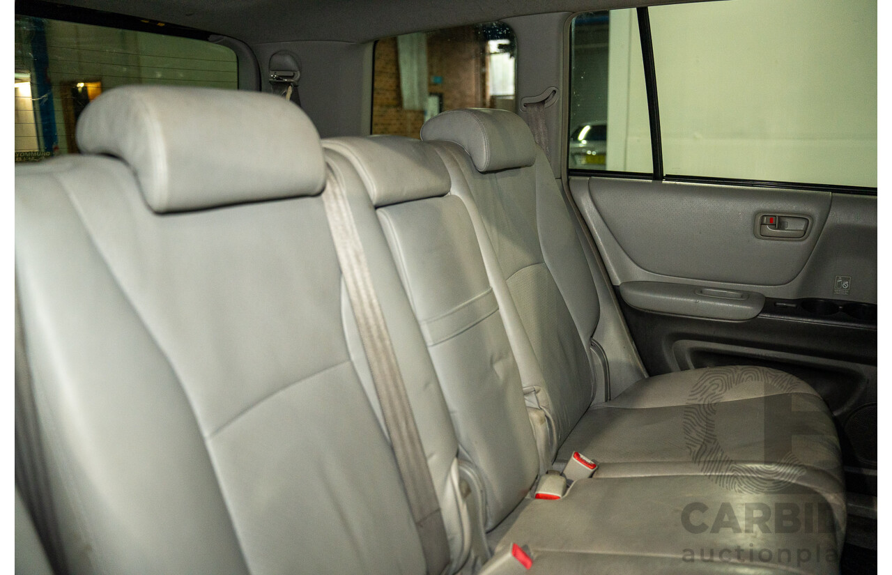 1/2005 Toyota Kluger CVX (AWD) MCU28R Upgrade 4d Wagon Black V6 3.3L