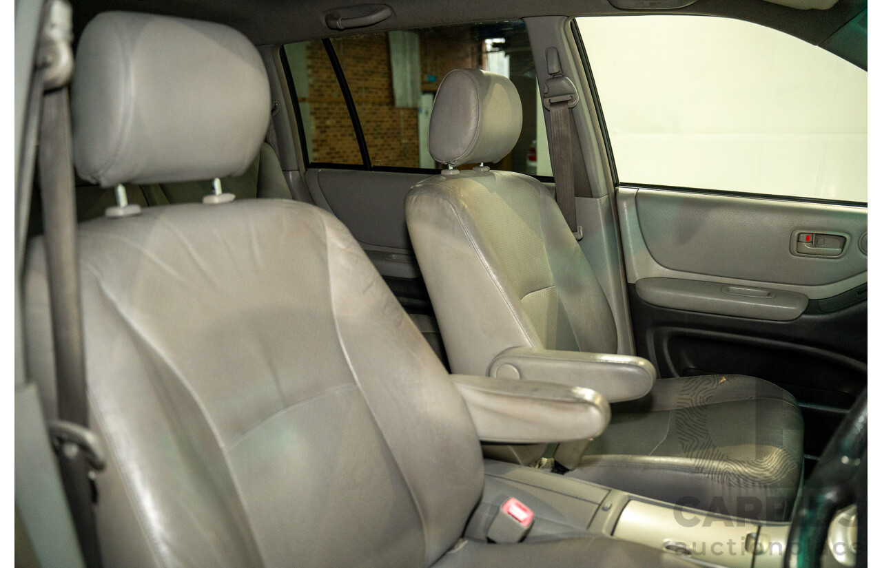 1/2005 Toyota Kluger CVX (AWD) MCU28R Upgrade 4d Wagon Black V6 3.3L